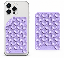 SKYMOJI  Design Double-Sided Silicone Suction Cup Phone Mount – Reusable Hands-Free Holder for Mirrors, Glass, Tiles & Smooth Surfaces – Compatible with iPhone & Android (LAVENDER)