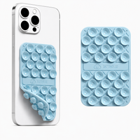 SKYMOJI  Double-Sided Silicone Suction Cup Phone Holder – Universal Reusable Mount for Mirrors, Glass, Tiles & Smooth Surfaces – Hands-Free Stand for iPhone & Android
